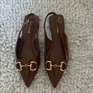 Fashion Nova Chocolate Patent Loafers